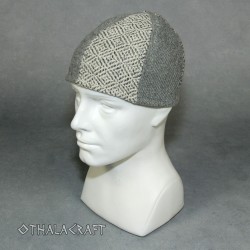Woolen hat in diamond pattern with braid - Viking Age