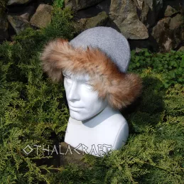 Viking Woolen hat with fur, Slavic hat, Medieval, Larp, Fantasy, Wikinger, SCA.