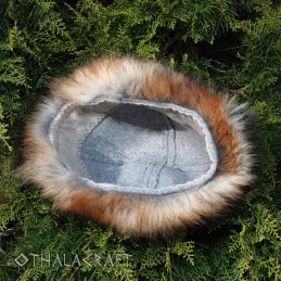 Viking Woolen hat with fur, Slavic hat, Medieval, Larp, Fantasy, Wikinger, SCA.