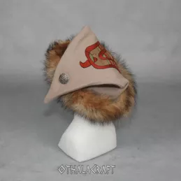 Eastern style hat in shape of a triangle ideal for Viking man.