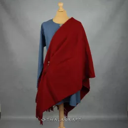 Burgundy red Viking cape