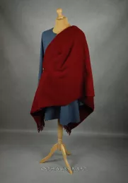 Burgundy red Viking cape