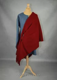 Burgundy red Viking cape