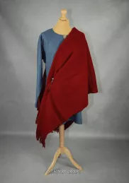 Burgundy red Viking cape