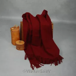 Burgundy red Viking cape