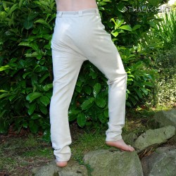 Linen Thorsberg trousers - natural linen color