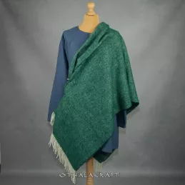 Forest green Viking cape