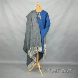 Dark blue Viking cape - herring bone