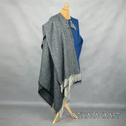 Dark blue Viking cape - herring bone