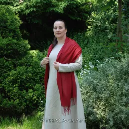 Dark red Cashmere shawl