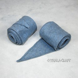 Leg wraps for Viking - diamond pattern in light blue