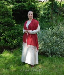 Dunkelroter Kaschmirschal
