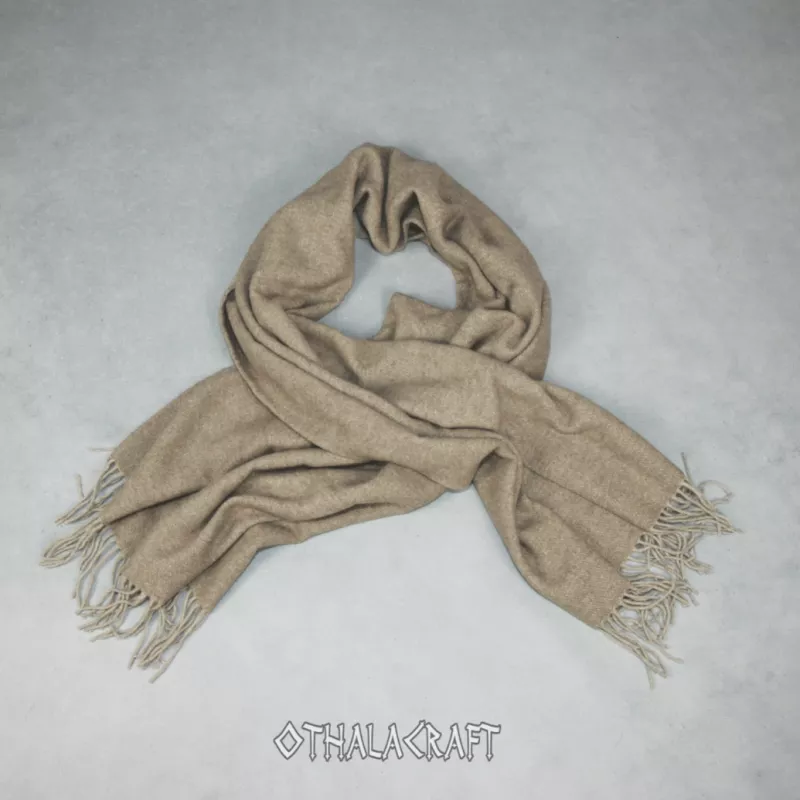 A warm shawl made of soft wool, ideal as a covering for a Viking era outfit.