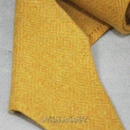 Wadenwickel für Wikinger, Rautenmuster in Dunkelgelb