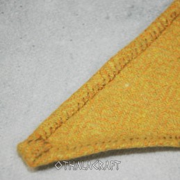 Wadenwickel für Wikinger, Rautenmuster in Dunkelgelb