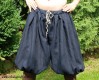 Short Rus Viking trousers from dark blue linen - XL size