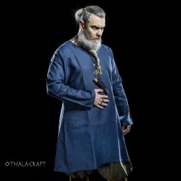Viking linen tunic – dark blue