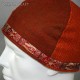 Woolen hat in herring bone decorated with silk
