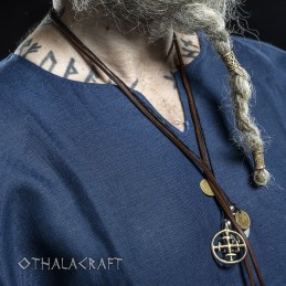 Viking linen tunic – dark blue