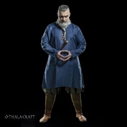 Viking linen tunic – dark blue