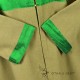 Green woolen kaftan with silk and buttons