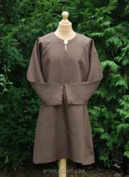 Viking linen tunic, early medieval – brown.