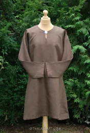 Viking linen tunic, early medieval – brown.