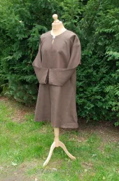 Viking linen tunic, early medieval – brown.