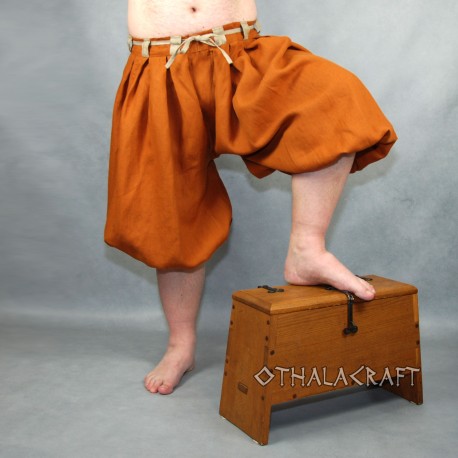 Haithabu trousers, viking pants – orange/beige