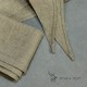 Linen leg wraps - natural linen