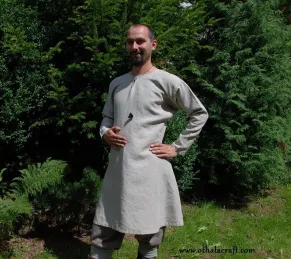 Hand sewn linen Viking tunic.