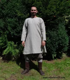 Hand sewn linen Viking tunic.