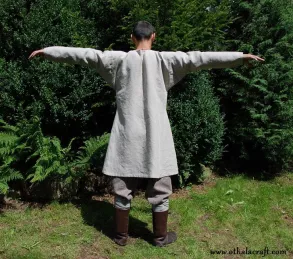 Hand sewn linen Viking tunic.