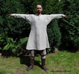 Hand sewn linen Viking tunic.