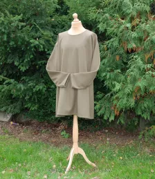 Viking khaki green woolen tunic, early medieval