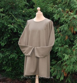 Viking khaki green woolen tunic