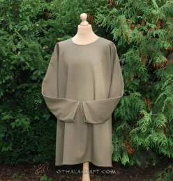 Viking khaki green woolen tunic, early medieval