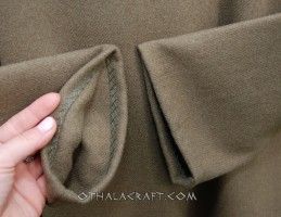 Viking khaki green woolen tunic