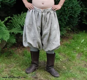 Rus Viking trousers made from linen in natural color, 100% linen.