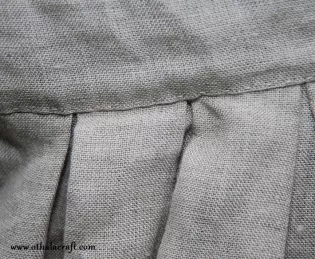 Viking trousers from natural linen