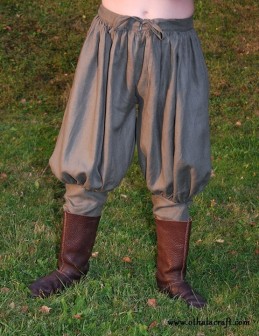 Wikingerhose aus Leinen – khaki.