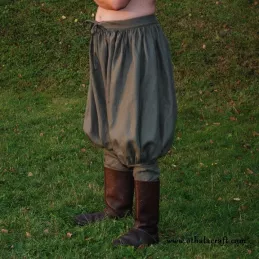 Viking trousers from linen - khaki.