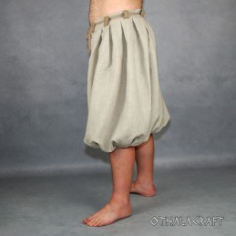 Haithabu trousers, viking pants, natural linen/beige