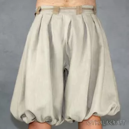 Haithabu trousers, viking pants – natural linen/beige.