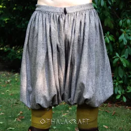 Viking trousers from light brown wool.