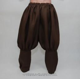 Wikingerhose aus Leinen – braunes Leinen.