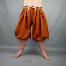 Haithabu trousers, viking pants – orange/beige