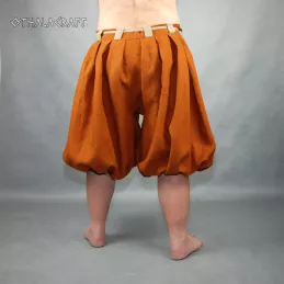 Haithabu trousers, viking pants – orange/beige