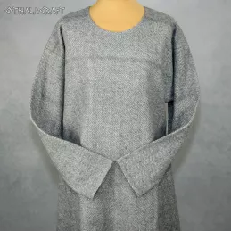 Viking tunic hand sewn - herring bone wool.