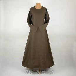 Braunes Wikinger-Leinenkleid
